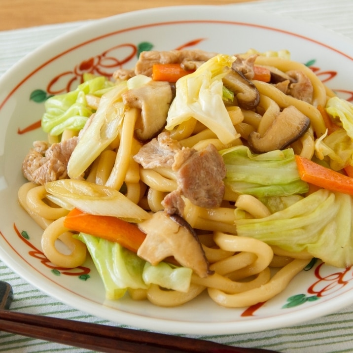 焼きうどん Fried Udon Noodles